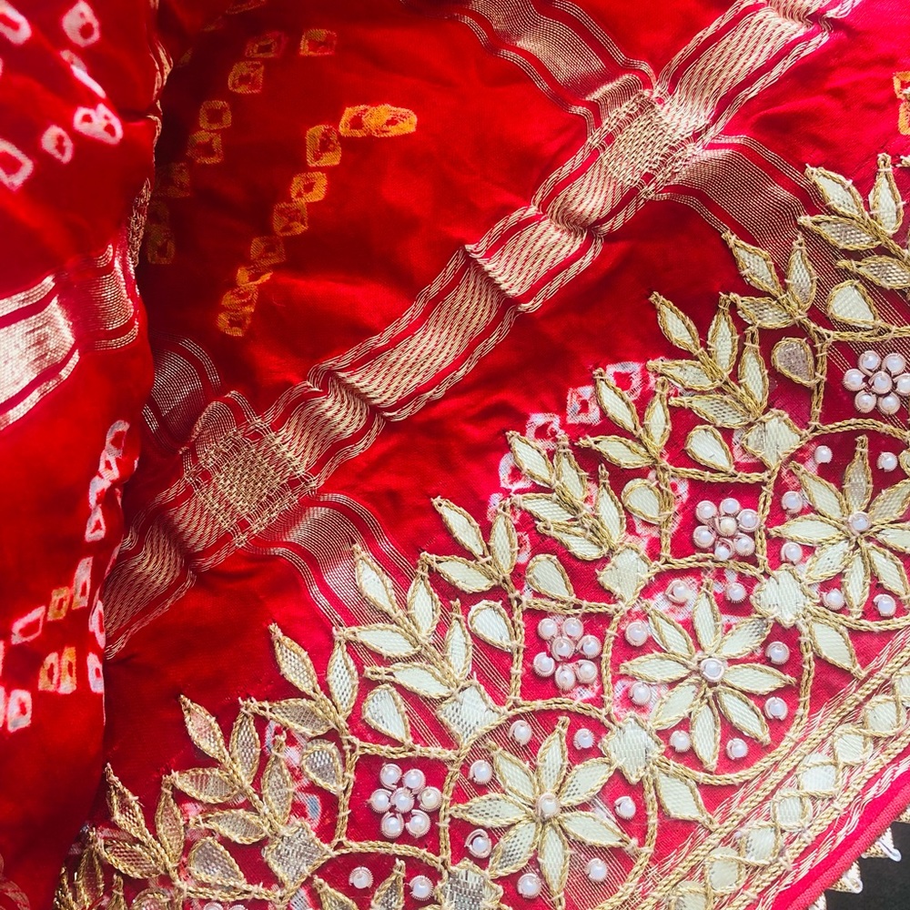 Red Saree - Picture 2 of 5